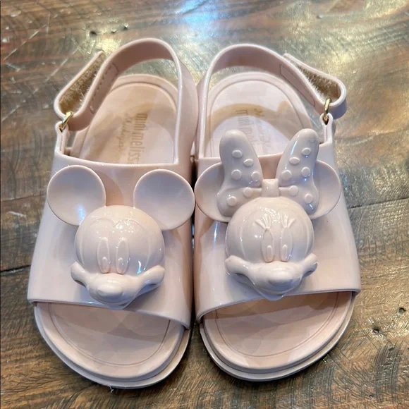 Mini Melissa Little Kids Pink Sandals, VGUC - Picture 1 of 3